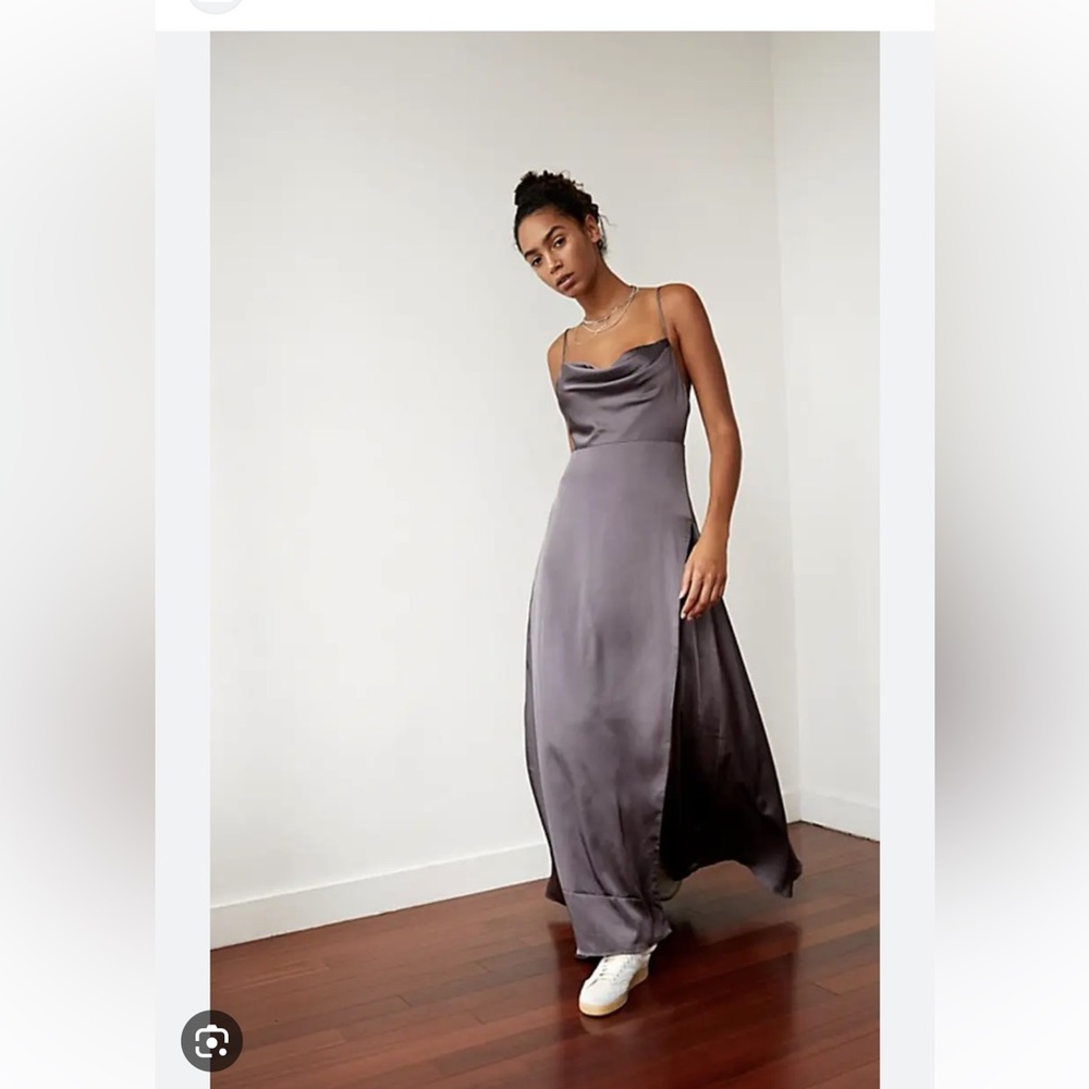 Fame and Partners - Rosabel Maxi Dress - Gunmetal Grey